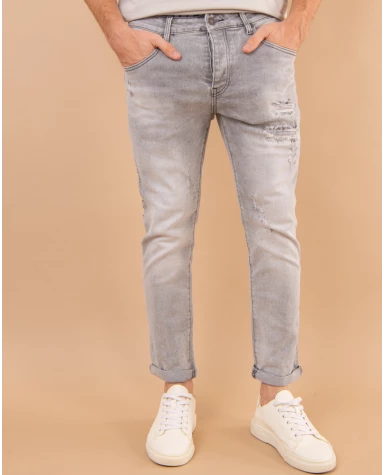 Jean destroy gris