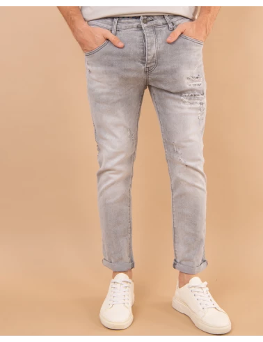 Jean destroy gris