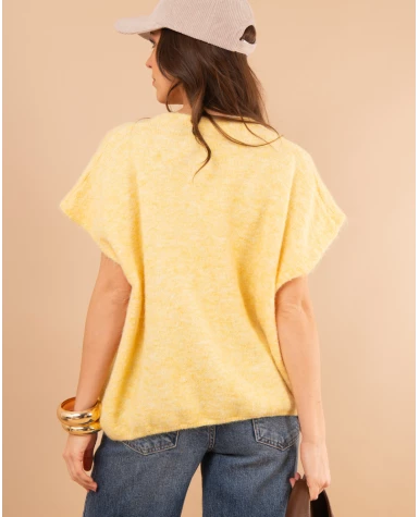 Gilet boutons laine