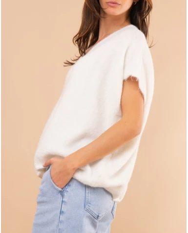 Gilet boutons laine