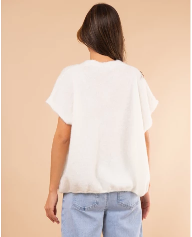 Gilet boutons laine