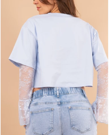 T- Shirt + body dentelle