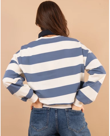 Sweat col chemise