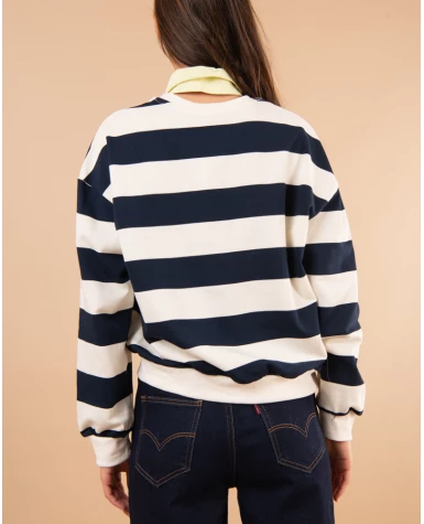 Sweat col chemise