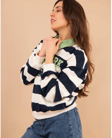 Sweat col chemise