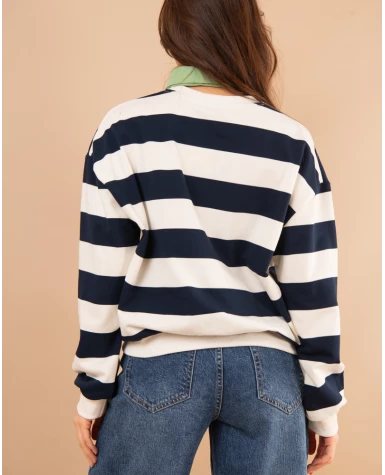 Sweat col chemise