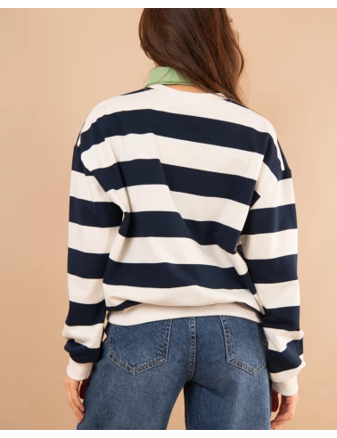 Sweat col chemise