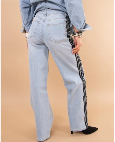 Jean large bande