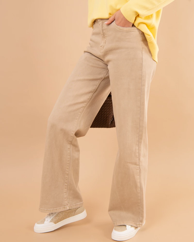 Pantalon large grande taille