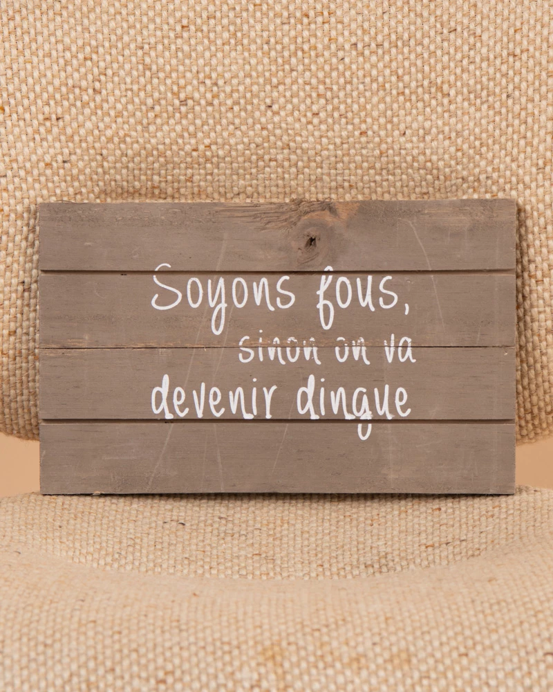 Panneau Dingue