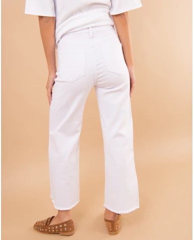 Pantalon large cropped