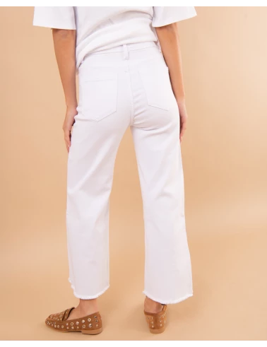 Pantalon large cropped