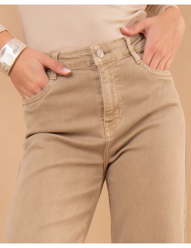 Pantalon large cropped