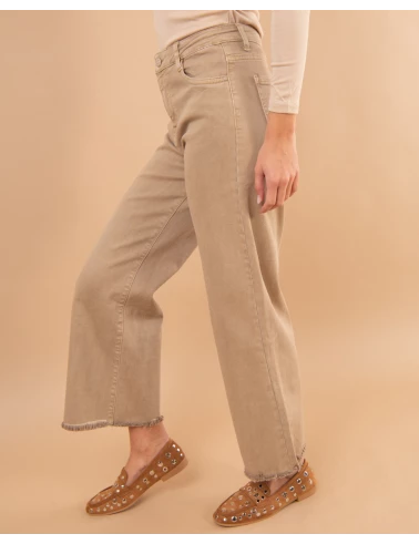 Pantalon large cropped