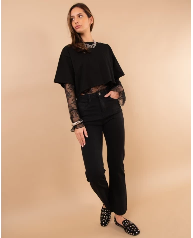 Pantalon cropped