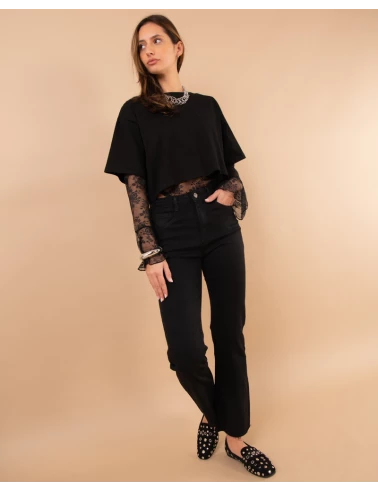 Pantalon cropped
