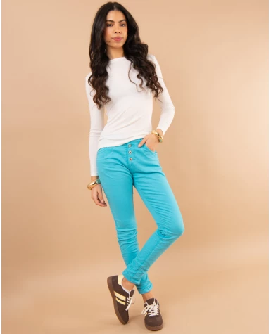 Jean boyfriend couleur