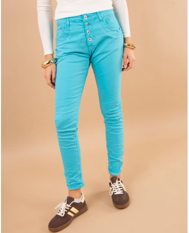 Jean boyfriend couleur