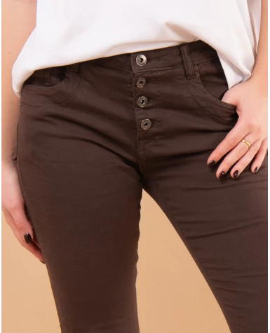 Jean boyfriend couleur