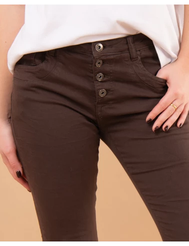 Jean boyfriend couleur