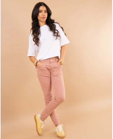 Jean boyfriend couleur