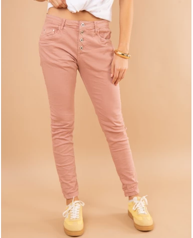 Jean boyfriend couleur