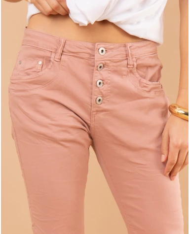Jean boyfriend couleur