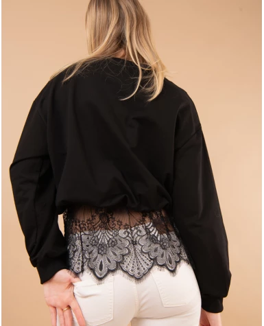 Sweat bas dentelle