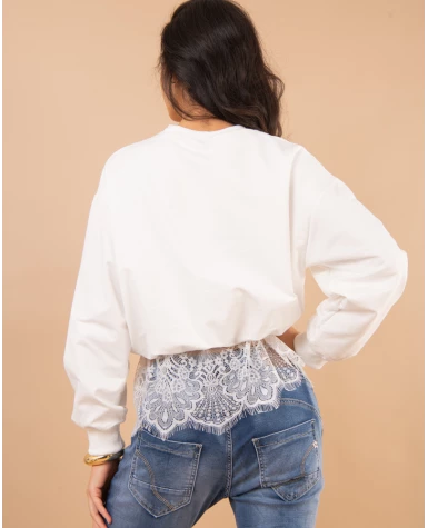 Sweat bas dentelle