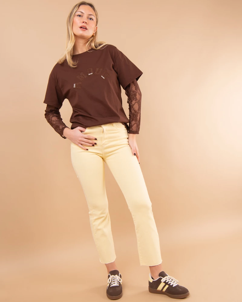 Pantalon cropped