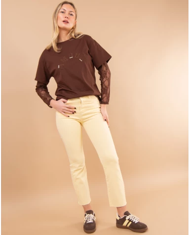 Pantalon cropped