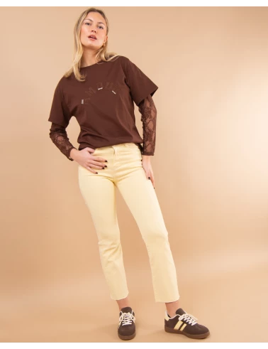 Pantalon cropped