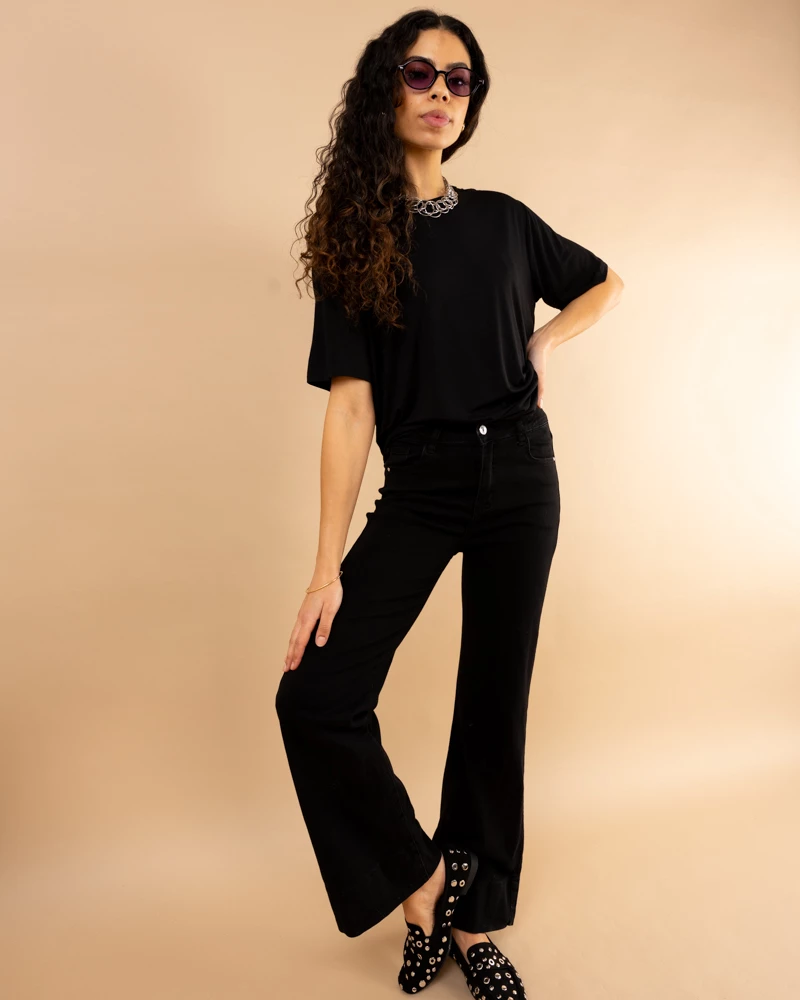 Jean revers couture