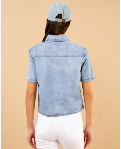 Chemise jean courte