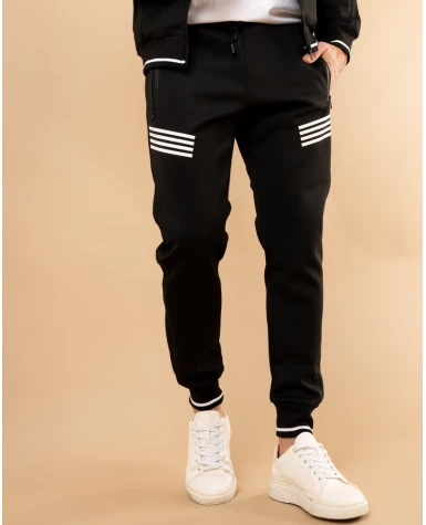 Veste jogging bandes