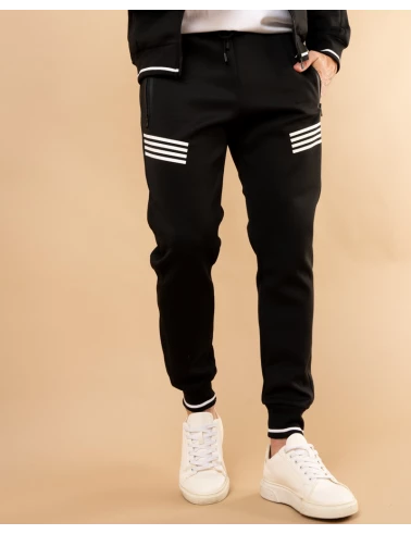 Veste jogging bandes