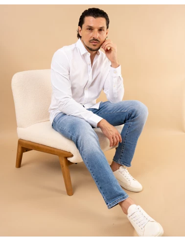 Chemise texturée