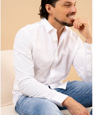 Chemise texturée