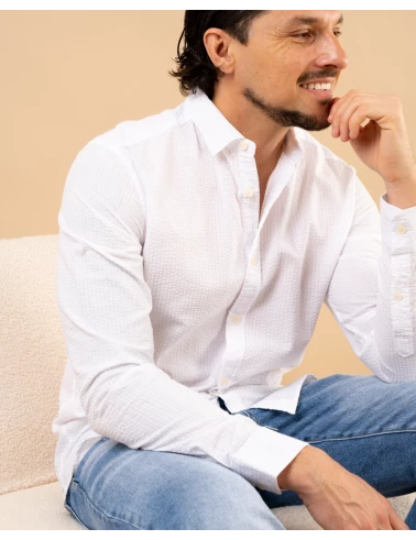 Chemise texturée
