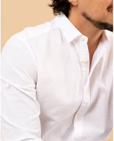 Chemise texturée