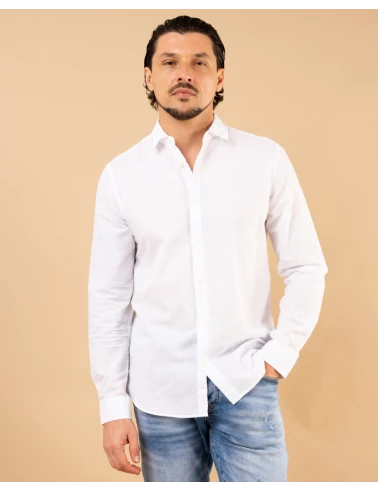 Chemise texturée