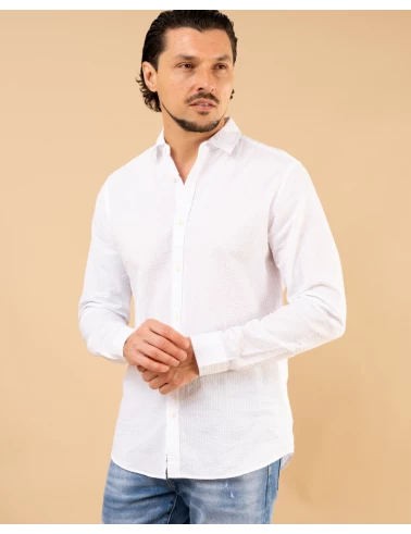 Chemise texturée