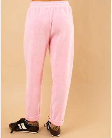 Pantalon effet velours