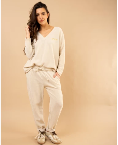 Pantalon effet velours Pantalon effet velours