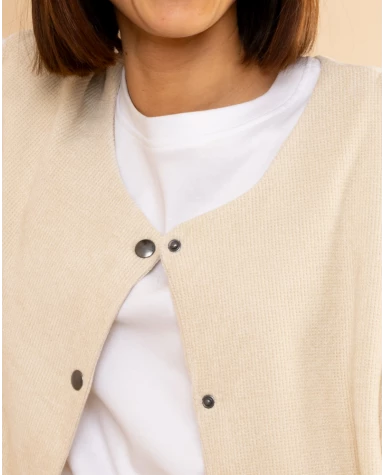 Gilet effet velours