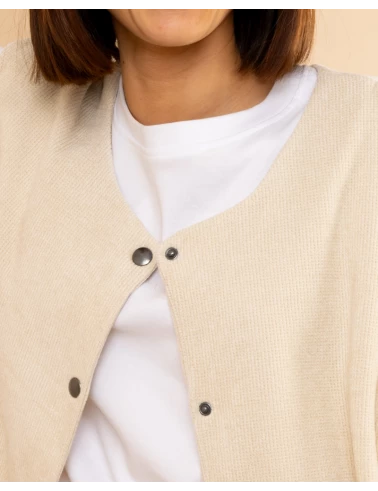 Gilet effet velours