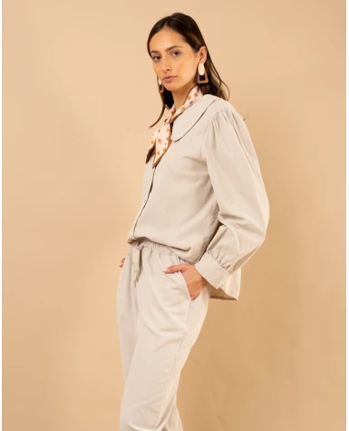 Chemise velours Claudie