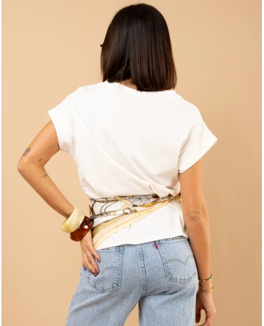 T-shirt col en v