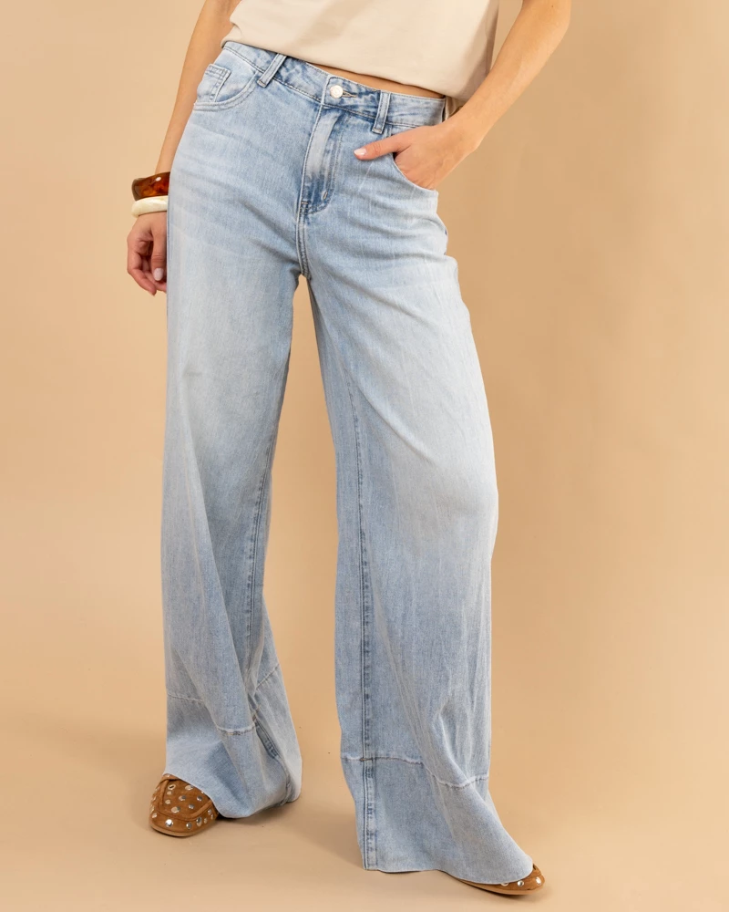 Jean bas coutures