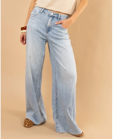 Jean bas coutures